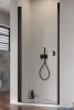 Radaway Nes 8 Black Dwj I Drzwi wnękowe 80cm lewe czarny mat/szkło przejrzyste 10076080-54-01L